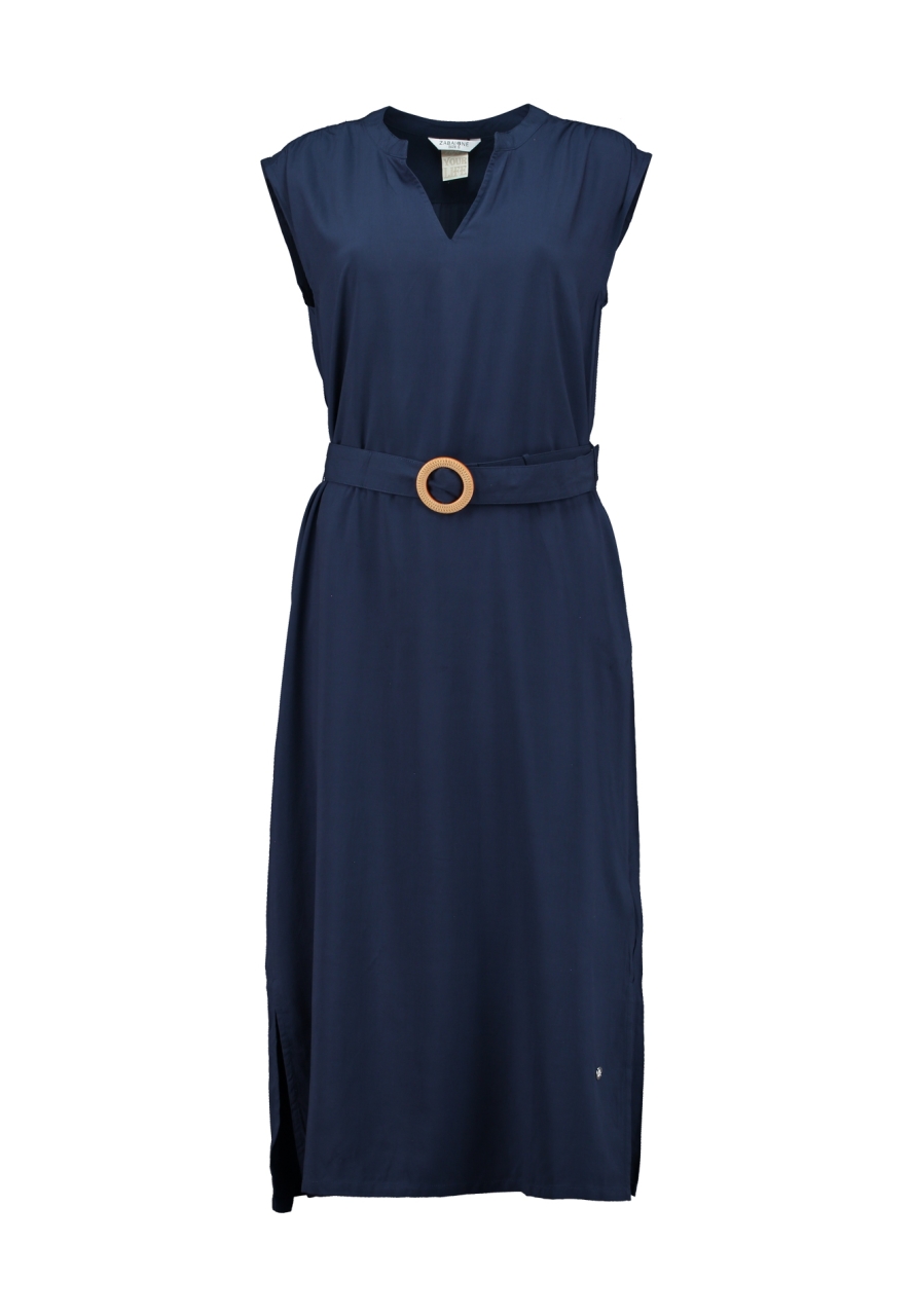 Dámske tmavomodré šaty s opaskom ZABAIONE ANNA NAVY BLUE s.WEAR 1